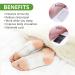 10PCS Deep Cleansing Foot Pads - Detox & Relaxation with Natural Bamboo Vinegar - Foot & Body Care - Buy Online on SooperMarket.com