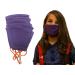 DSCOVER Kids Cloth Face Mask with Adjustable Ear Loops 5 Pack 100% Cotton Washable & Reusable Kids Face Masks Purple