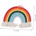 ABOOFAN 1pc Rainbow Rope Pendants Rainbow Tapestry Wall Hangings Office Decore Bohemia Cotton Rope Color 1 28X27CM - Buy Online on SooperMarket.com
