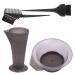 FRCOLOR 4Pcs Hair Dye Coloring Kit Hair Dye Brush and Bowl Set with Measuring Cup for DIY Salon and Home Use