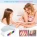 Uraqt Mini UV Nail Lamp - Portable LED Nail Dryer with Timer & Nail Tools for Gel Nails - USB Powered (Blue) - Buy Online on SooperMarket.com