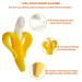 Organic BPA-Free Banana Teether for Baby Teething Relief | Soft Silicone Baby Toothbrush Toy | Soothes Sore Gums | Oral Hygiene for Infants & Toddlers - Buy Online on SooperMarket.com