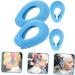 COOLHIYA 2 Pairs Hair dye Ear caps Heat Protection Hair Dyeing Supplies Ear caps for Hair dye Hair dye Ear Cover Hair Coloring Ear Cover Ear Muffs Silica Gel tab Accessories Men and Women Blue 7.5x5cm - Buy Online on SooperMarket.com