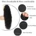 PORSMEER 28 Natural Black Beach Wave Ponytail Extension - Long Synthetic Clip-in Hairpiece for Women - Buy Online on SooperMarket.com