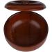 Raguso Wooden Shaving Bowl 10x10x6 - Sturdy Rubberwood with Lid for Men s Foaming Shaving Cream | International Shipping Available - Buy Online on SooperMarket.com