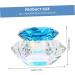 Gogogmee Clear Nail Polish 1pc Nail Art Crystal Cup Nail Glassware Tools Octagon Cup for Nail Art Pen Holder Care 7.5x6cm Blue - Buy Online on SooperMarket.com