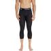 Coolomg Compression Pants for Men Youth & Children | 3/4 Fitness Trousers | Fast Drying Functional Running Wear | Sizes XXXS to XXL | Black - Buy Online on SooperMarket.com