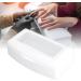 Portable ABS Makeup Tool Cleaning Box with Separate Filter Layer Convenient for Nail and Jewelry Cleaning (White) - Buy Online on SooperMarket.com