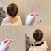 Rhinestone Tassel Ponytail Hair Claw Hair Bun Clip Tassel Ponytail Hair Clips Rhinestone Ponytail Holder Christmas Antlers Pearl Sparkling Diamond Tassel Hair Clips for Women (2pcs-B) - Buy Online on SooperMarket.com