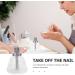 Baluue Push-down Dispenser Bottle - Empty Refillable Pump Bottle Empty Cleaner Storage Bottle for Nail Polish Remover Liquid - Buy Online on SooperMarket.com