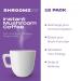 ShroomzUp Mushroom Coffee Instant - 15 Pack with Lions Mane, Reishi, Chaga & Cordyceps Mushrooms - Vegan Nootropic Coffee for Focus - Arabica & Robusta Blend - Buy Online on SooperMarket.com