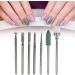 NAROOTE Nail Grinding Heads Nail Art Grinding Head Dead Skin Removal Nail Drill Bits Sanding Polishing Head Set(GH-06) - Buy Online on SooperMarket.com