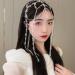 Wiwpar Boho Crystal Long Chain Tassel Headpiece | Rhinestone Festival & Wedding Hair Accessories for Women & Girls - Buy Online on SooperMarket.com