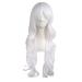 MapofBeauty 28/70cm Charming Women's Long Curly Full Hair Wig (White)