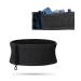 VIIILICH Multifunctional breathable hip pocket made of rope universal pace belt bag running pocket running bag with large capacity suitable for running cycling jogging (black s)