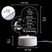 70th Birthday Gifts for Him & Her | Acrylic Night Light Decorations for 1953 Celebrations - Buy Online on SooperMarket.com