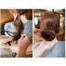 6-Piece Black Plastic Hair Donut Bun Maker & Styling Accessory - Buy Online on SooperMarket.com