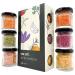 Foodoko finest - gourmet salt spice gift set spice salt in the trial set sea salt salt set from Spain in the gift set (6x40gr) glasses