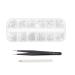 EXCEART 1 Set Makeup Rhinestone Rhinestones Nail Accessories Manicure Tools Nail Patches Diy Manicure Supply Nail Jewelry Decor Manicure Decors White Wooden Rhinestone Nails Acrylic 3d 12.5X0.8cm White