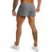 Ouber Men's 2 Running Shorts with Liner - Grey Large | Workout & Gym Shorts - Buy Online on SooperMarket.com