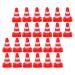 Toyandona 30 pieces of mini warder made of robust plastic for sports children dog training ideal for slalom parkour and sports children's toy gifts red 30