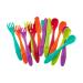 Vital Baby Nourish Perfectly Simple Cutlery 15pk - Baby Weaning and Feeding Spoons Knives and Forks - Ideal for Toddlers - Bright Colours - BPA Phthalate & Latex Free - Durable - 12m+ - 15pk