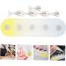 COOLHIYA 1 Set nail practice holder gradient rainbow nail stan training nail stands nail art organiser nail painting stand nail decor nail stands for nail art plastic Acrylic oval Yellow Blue 12.8x3.7cm - Buy Online on SooperMarket.com