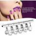 5 Pieces Stainless Steel Silver C Curve Nail Extension Clips Multifunctional Nail Art Accessories C Curve Nail Clippers - Buy Online on SooperMarket.com