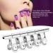 Nail Extension Clips - 5pcs Stainless Steel Silver C Curve Nail Art Accessories for Perfect Extensions - Buy Online on SooperMarket.com