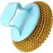 Pots Metal Sponges Easy to Use Durable Practical Stainless Steel Wire Ball with Handle for Kitchen (Gold) - Buy Online on SooperMarket.com