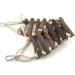 inherited Wood Climbing Ladder Toy Naturals Rope Ladder Bird Toy Wooden Hamster Ladder Flexible Bridge Swing Ladder for Parrots Pet Training for Bird Parrot Budgie Parakeet Cockatiel Macaw - Buy Online on SooperMarket.com