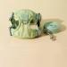 Fueegue Cat Harness with Leash Escape Proof Adjustable Soft for Cats and Dogs Puppy Harness Green Bubble Grid XL