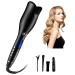 MIUOPUR Automatic Hair Curling Iron with Ceramic Ionic Barrel, Smart Anti-Stuck, Auto Rotating Hair Curling Wand with Temperature Display and Timer, Professional Hair Curler Styling Tool -Black