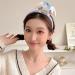 Kawaii Spa Headband for Washing Face | Cute Hairband for Makeup - Blue | Women's Girls' Party Costume Accessories - Buy Online on SooperMarket.com