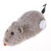 AVZYARDY Clockwork Mouse Toy Cat Plush Rat Mechanical Motion Interactive Toy(Grey)