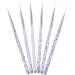 Sibba Water Activated Eyeliner Brush Applicators - 6pcs Transparent Set for Halloween Cosmetic Tool, Fine Point Angled Wands for Eye Makeup, Eyebrow, Nail Art, and Painting - Buy Online on SooperMarket.com