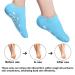 Moisturizing Gel Socks - 2 Pairs of Reusable Soft Socks with Essential Oil Treatment for Dry Skin Pink & Blue - Buy Online on SooperMarket.com