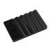Worparsen Nail Art Palette Eye-catching Vivid 7 Slots Nail Art Brush Holder Compatible with Women Black