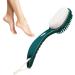 Toseky Foot Brush and Pumice Stone | 2 in 1 Multifunctional Foot Care Tools | Gentle Pumice Stone for Feet Comfortable Bathroom Accessories for Men and Women Green - Buy Online on SooperMarket.com