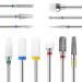 Maquita nail miller attachments of professional nail miller bits 4 pieces ceramics+8 pieces tungsten alloy milling cutter bits nail miller Geln gel Accessories Remove gel acrylic nail skin for manicure pedicure ceramic+tungsten steel