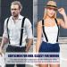 Buy Aomig Extra Wide Braces for Men - 3.5 cm Strong Metal Clips Adjustable & Elastic - Unisex X Style - Buy Online on SooperMarket.com