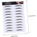 HAPINARY 8 Pcs Eyebrow Stickers Semi Permanent Eyebrows Eyebrow Shape Brown Water Transfer Paper with Soy Ink - Buy Online on SooperMarket.com