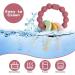Vicloon Baby Teething Toy - Silicone Teether for Boys and Girls | BPA-Free Chew Soothing Ring | Ideal Shower Gift (Wine Red) - Buy Online on SooperMarket.com