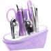 FOMIYES Nail Trimmer Nail Painting Kit Nail Manicure Kit Beauty Kit Nail Art Kit 8 in 1 Nail File Nail Clipper Kit Toe 9 in 1 Nail File Nail Clippers Set Major Beauty Tools Purple medium Purple - Buy Online on SooperMarket.com