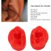 Pair of Red Silicone Human Ear Models for Acupuncture Display - Buy Online on SooperMarket.com