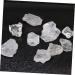 Toyandona 2ST Quartz Mineral Specimens - Geological Rehearsal Sample Ores for Teachers - Natural White Crystal Decor - 3x3cm Transparent Ore Decorations (2 PCS) - Buy Online on SooperMarket.com