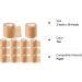 Tondiamo 12 Rolls Micropore Tan Surgical Tape 2 Inch x 10 Yards - Breathable & Adhesive Medical Tape for Skin, Face, Nose - Non Woven Paper - Household Supplies - Buy Online on SooperMarket.com