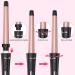 Buy Professional 5 in 1 Curling Wand Set - Interchangeable 3 Barrel Curling Iron with Ceramic Tourmaline - Perfect for Beach Waves & Curls - Worldwide Shipping - Buy Online on SooperMarket.com