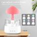 Rain Cloud Humidifier - Colorful Light Aroma Diffuser with 7 Color Changing Lights and Water Drop Sound - White 2 - Buy Online on SooperMarket.com