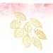200 pcs Leaves India Hanging Leaf Headwear Tree Flatback Making Bracelet Craft for DIY Bride Silver 2*3.4cmx3pcs Goldenx3pcs - Buy Online on SooperMarket.com